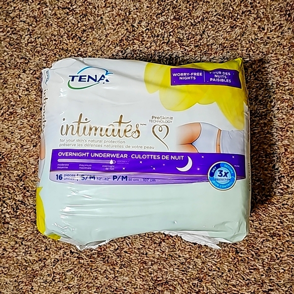 Tena Intimates Pack Of 16 Overnight Underwear 3x Protection Secure Odor Control - Picture 2 of 2
